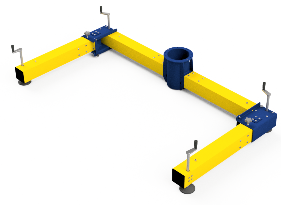 Base di supporto ad H per il dispositivo anticaduta “HUNG LIGH”