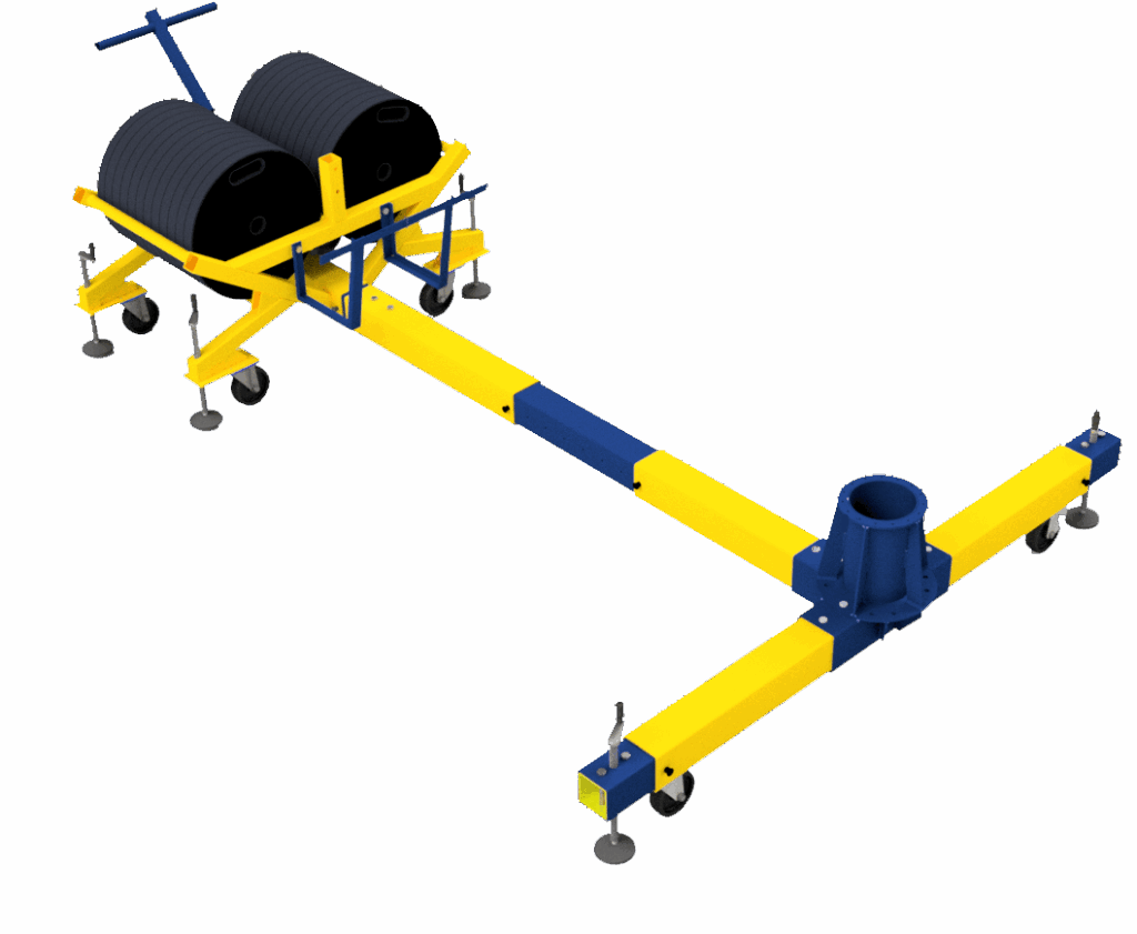 Base di supporto a contrappeso per il dispositivo anticaduta ” HUNG LIGHT”