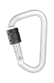 Moschettone alluminio bloccaggio a vite tipo Key-lock