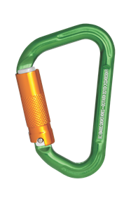 Moschettone alluminio bloccaggio automatico tipo Key-lock