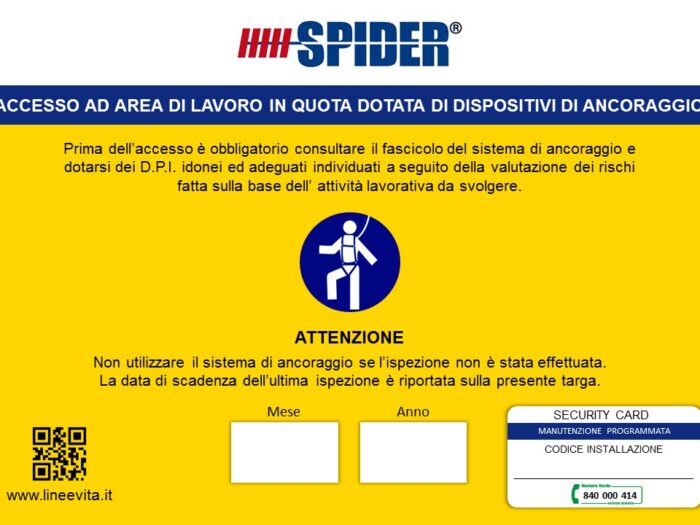 CARTELLO DI ACCESSO